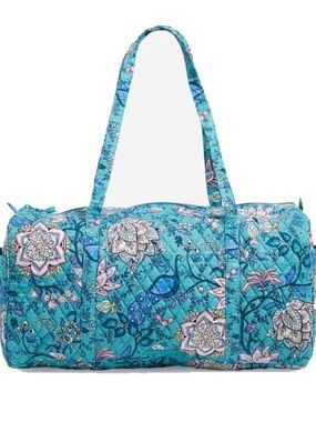 Vera Bradley Large Peacock Garden Duffle Bag 🦚